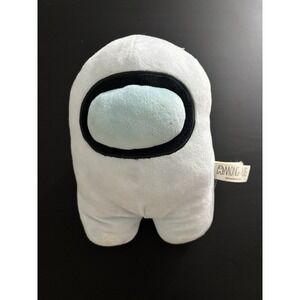Among Us Silver White Blue Crewmate 8" 2022 100% Authentic Toikido Plush